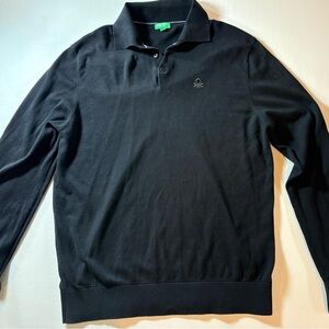 United Colors Of Benetton Black Crewneck Sweater